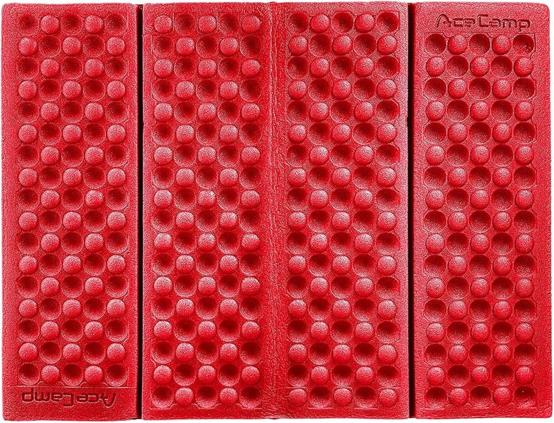 Ace Camp 3940 Portable Lightweight Mini Waterproof Folding Mat, Foam Sitting Pad for Outdoor Activities, Foldable Kneeling and Seat Cushion for Comfort, Red - Image 2